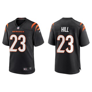 Men's Bengals Daxton Hill Black 2022 NFL Draft Game Jersey