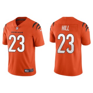 Men's Bengals Daxton Hill Orange 2022 NFL Draft Vapor Limited Jersey