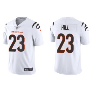 Men's Bengals Daxton Hill White 2022 NFL Draft Vapor Limited Jersey