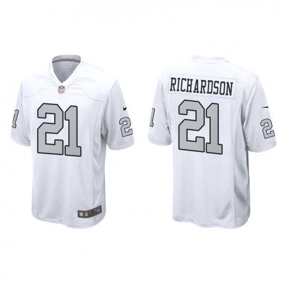 Raiders Decamerion Richardson White Alternate Game Jersey