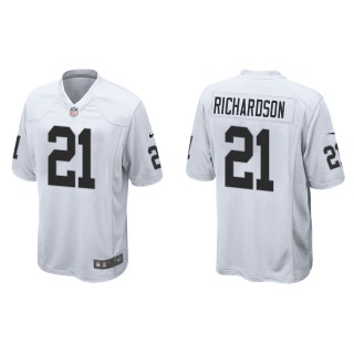 Raiders Decamerion Richardson White Game Jersey