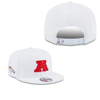 Men's Denver Broncos White Pro Bowl 9FIFTY Snapback Hat