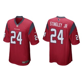 Men's Texans Derek Stingley Jr. Red 2022 NFL Draft Game Jersey