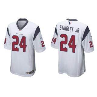 Men's Texans Derek Stingley Jr. White 2022 NFL Draft Game Jersey