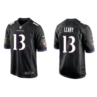 Ravens Devin Leary Black Game Jersey