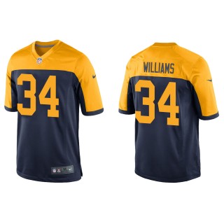 Men's Green Bay Packers Dexter Williams Navy Throwback Game Jersey