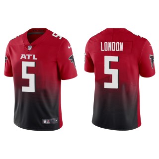 Men's Falcons Drake London Red 2022 NFL Draft Limited Jersey