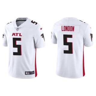 Men's Falcons Drake London White 2022 NFL Draft Vapor Limited Jersey