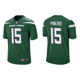 Men's New York Jets Eddy Pineiro Green Game Jersey