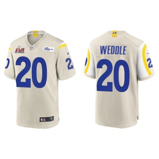 Super Bowl LVI Eric Weddle Rams Bone Game Jersey