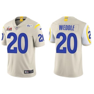Super Bowl LVI Eric Weddle Rams Bone Vapor Limited Jersey