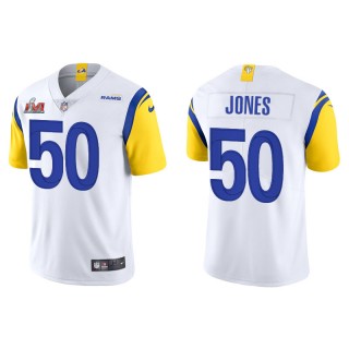 Super Bowl LVI Ernest Jones Rams White Vapor Limited Jersey