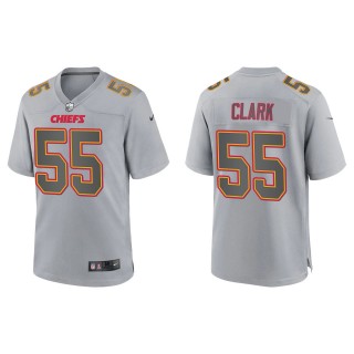 Men's Frank Clark Kansas City Chiefs Gray Atmosphere Fashion Game Jersey