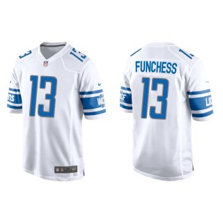 Men's Detroit Lions Funchess White Game Jersey