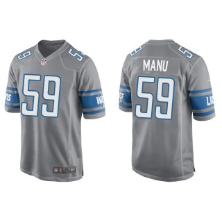 Lions Giovanni Manu Silver Game Jersey