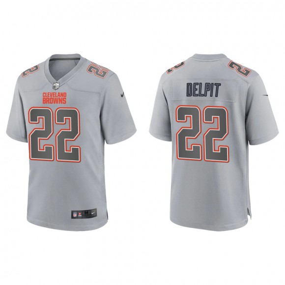 Men's Grant Delpit Cleveland Browns Gray Atmosphere Fashion Game Jersey