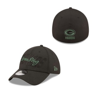 Green Bay Packers Black 2022 NFL Draft 39THIRTY Flex Hat