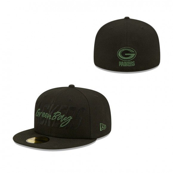 Green Bay Packers Black 2022 NFL Draft 59FIFTY Fitted Hat