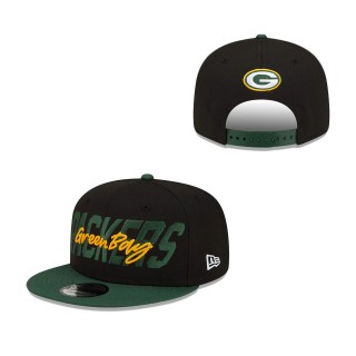 Green Bay Packers Black Green 2022 NFL Draft 9FIFTY Snapback Adjustable Hat