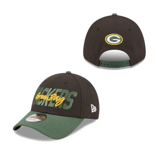 Green Bay Packers Black Green 2022 NFL Draft 9FORTY Adjustable Hat