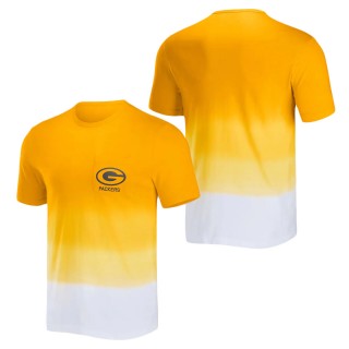 Men's Green Bay Packers NFL x Darius Rucker Collection by Fanatics Gold White Dip Dye Pocket T-Shirt