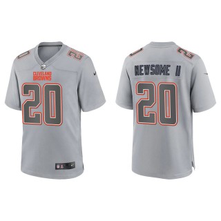 Men's Greg Newsome II Cleveland Browns Gray Atmosphere Fashion Game Jersey
