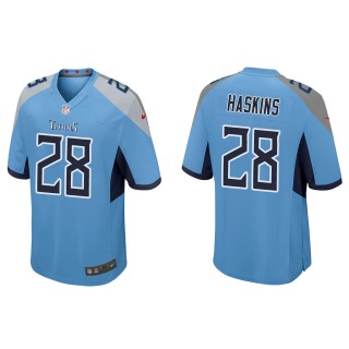 Men's Titans Hassan Haskins Light Blue Game Jersey