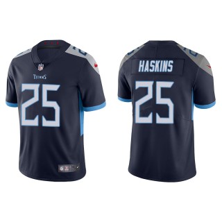 Men's Tennessee Titans Hassan Haskins Navy Vapor Limited Jersey