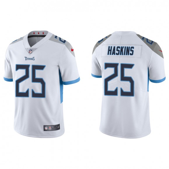 Men's Tennessee Titans Hassan Haskins White Vapor Limited Jersey