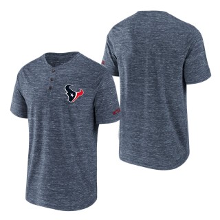 Men's Houston Texans NFL x Darius Rucker Collection by Fanatics Navy Slub Henley T-Shirt