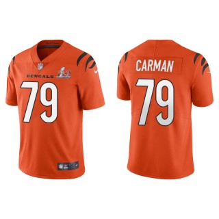 Super Bowl LVI Jackson Carman Bengals Orange Vapor Limited Jersey