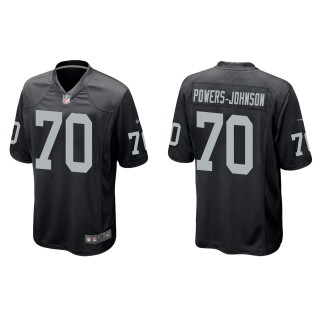 Raiders Jackson Powers-Johnson Black Game Jersey