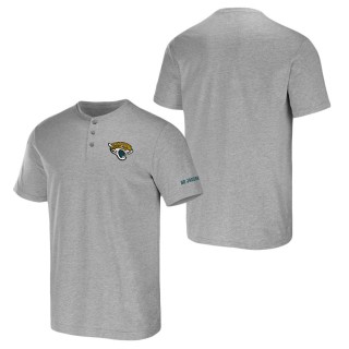 Men's Jacksonville Jaguars NFL x Darius Rucker Collection by Fanatics Heather Gray Henley T-Shirt