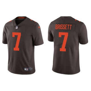 Men's Browns Jacoby Brissett Brown Alternate Vapor Limited Jersey