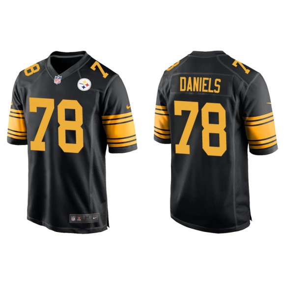 Men's Steelers James Daniels Black Alternate Game Jersey