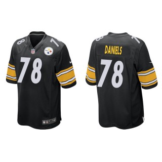 Men's Steelers James Daniels Black Game Jersey