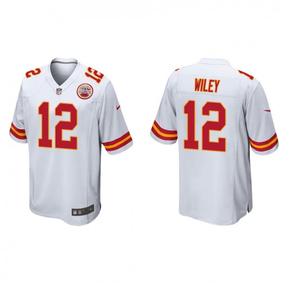 Chiefs Jared Wiley White Game Jersey