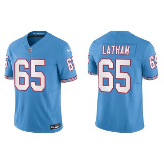 Titans JC Latham Light Blue Oilers Throwback Limited Jersey