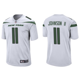 Men's Jets Jermaine Johnson II White 2022 NFL Draft Game Jersey