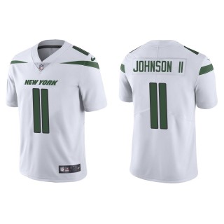 Men's Jets Jermaine Johnson II White 2022 NFL Draft Vapor Limited Jersey