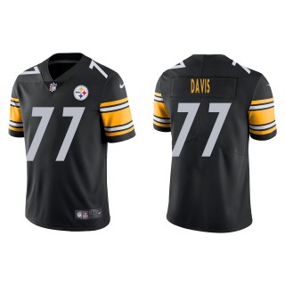 Men's Pittsburgh Steelers Jesse Davis Black Vapor Limited Jersey