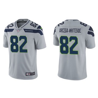 Men's Seattle Seahawks JJ Arcega-Whiteside Gray Vapor Limited Jersey