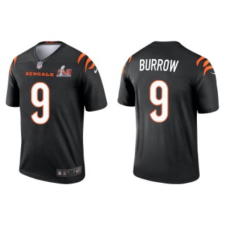 Super Bowl LVI Joe Burrow Bengals Black Legend Jersey