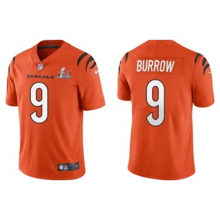 Super Bowl LVI Joe Burrow Bengals Orange Vapor Limited Jersey