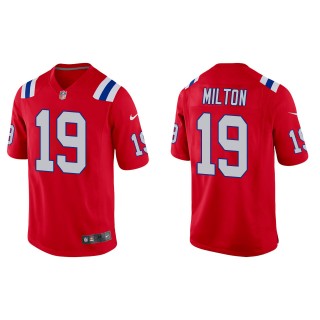 Patriots Joe Milton Red Alternate Game Jersey
