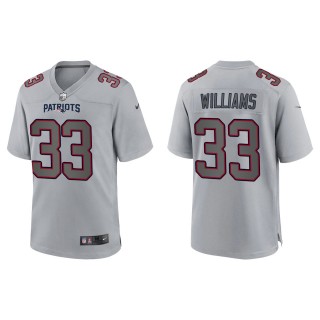 Men's Joejuan Williams New England Patriots Gray Atmosphere Fashion Game Jersey