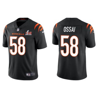 Super Bowl LVI Joseph Ossai Bengals Black Vapor Limited Jersey