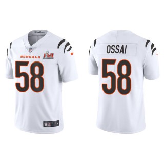 Super Bowl LVI Joseph Ossai Bengals White Vapor Limited Jersey