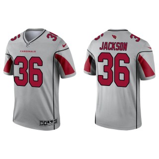 Men's Arizona Cardinals Josh Jackson Silver Inverted Legend Jersey