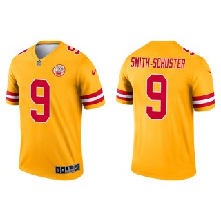 Men's Chiefs JuJu Smith-Schuster Yellow Inverted Legend Jersey